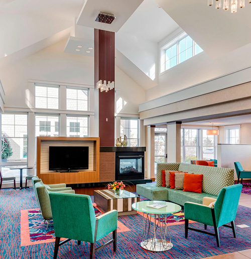 Photo of the lobby of the Residence Inn Auburn